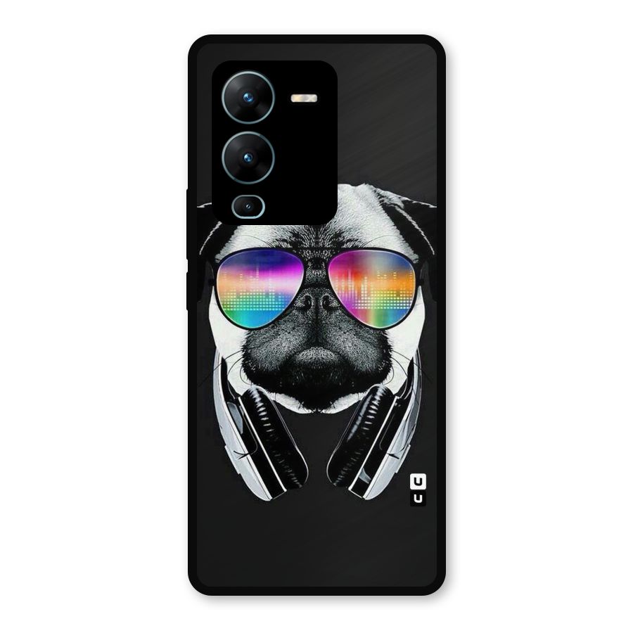 Rainbow Dog Swag Metal Back Case for Vivo V25 Pro
