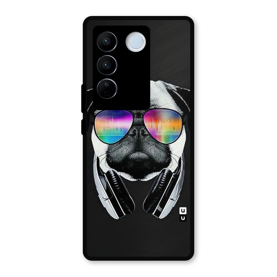 Rainbow Dog Swag Metal Back Case for Vivo V27 Pro
