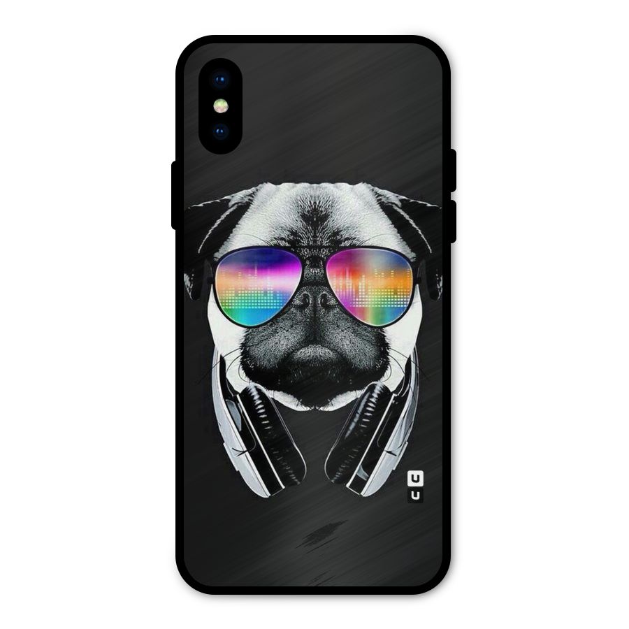 Rainbow Dog Swag Metal Back Case for iPhone X