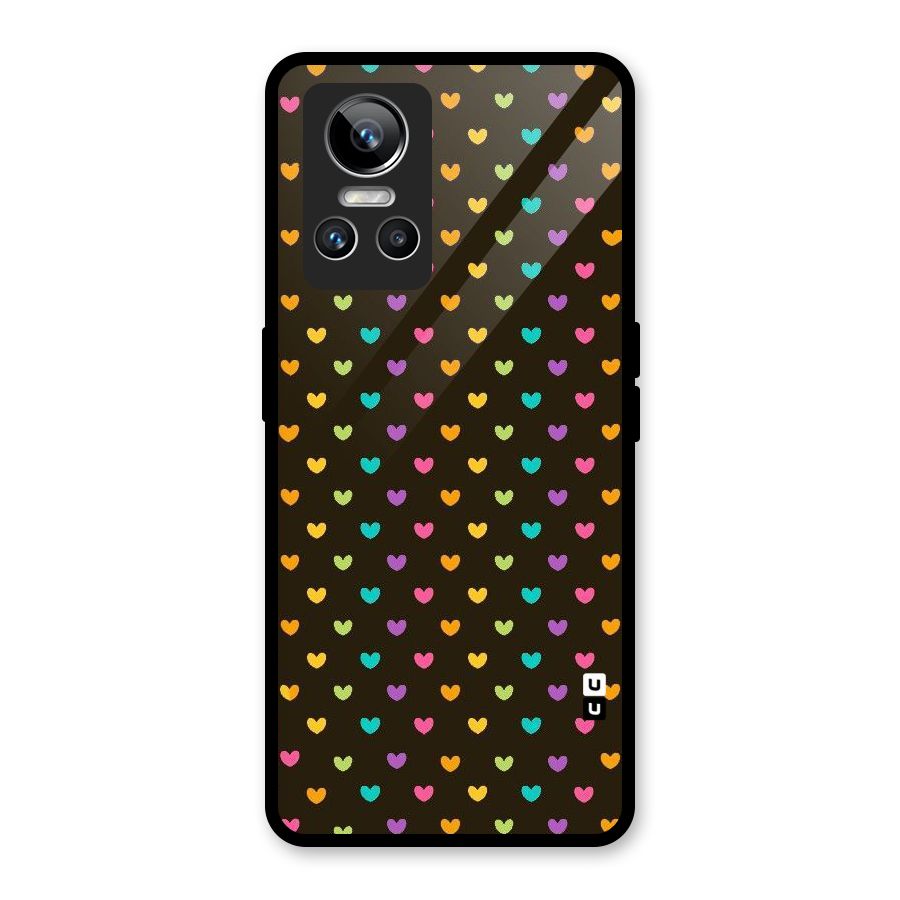Rainbow Hearts Glass Back Case for Realme GT Neo 3