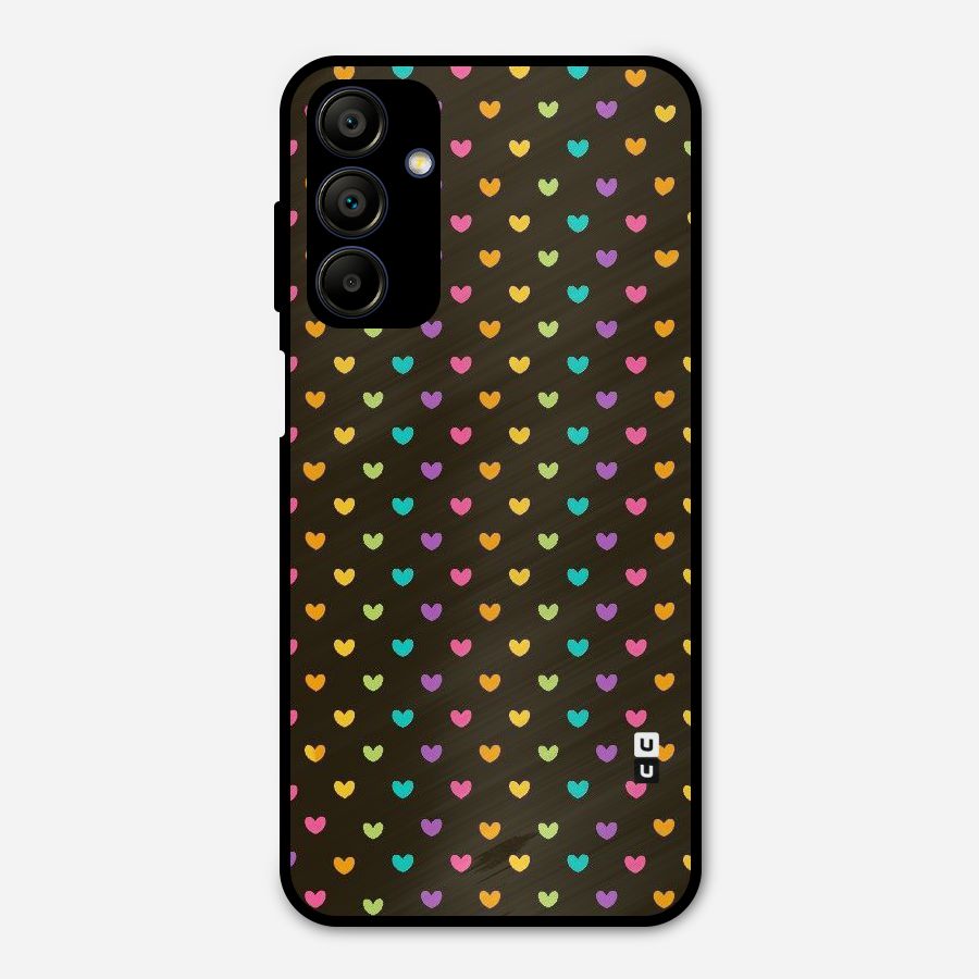 Rainbow Hearts Metal Back Case for Galaxy A15 5G