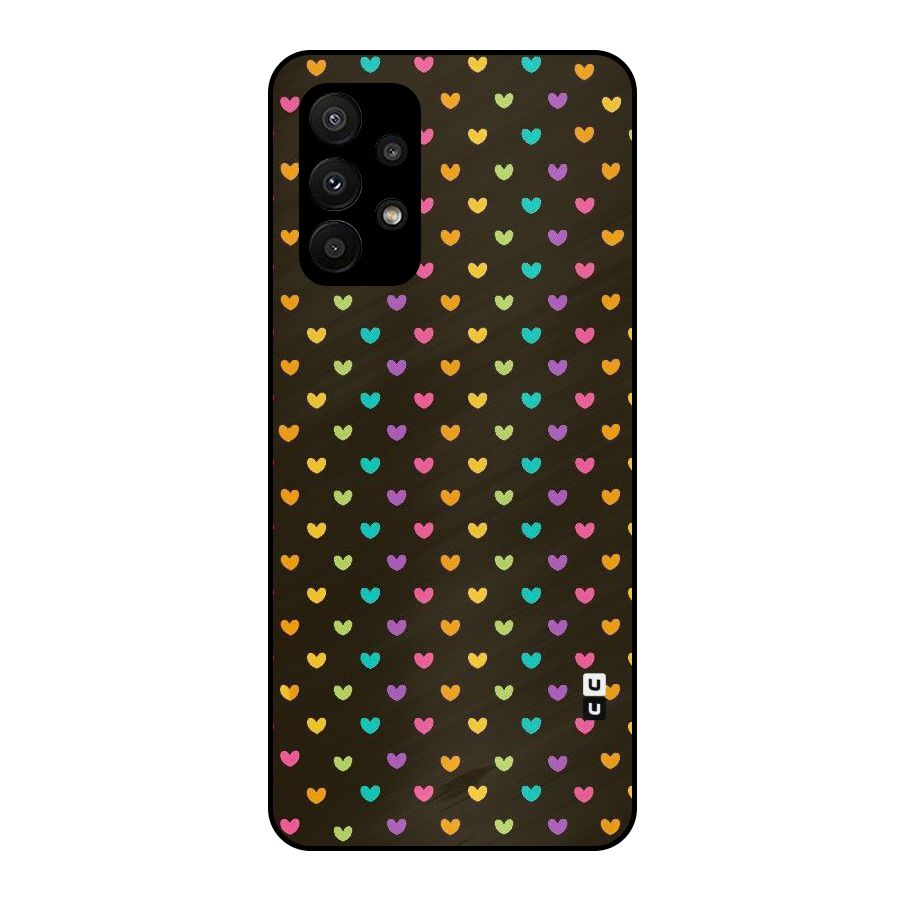 Rainbow Hearts Metal Back Case for Galaxy A23