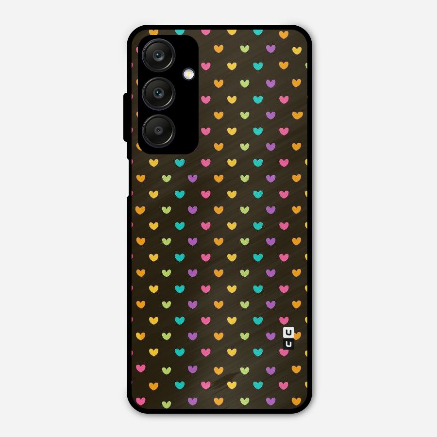 Rainbow Hearts Metal Back Case for Galaxy A25 5G