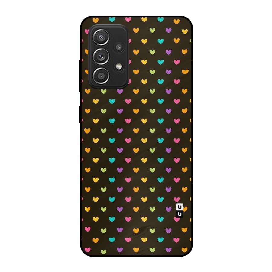 Rainbow Hearts Metal Back Case for Galaxy A52s 5G