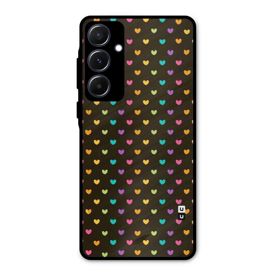 Rainbow Hearts Metal Back Case for Galaxy A55