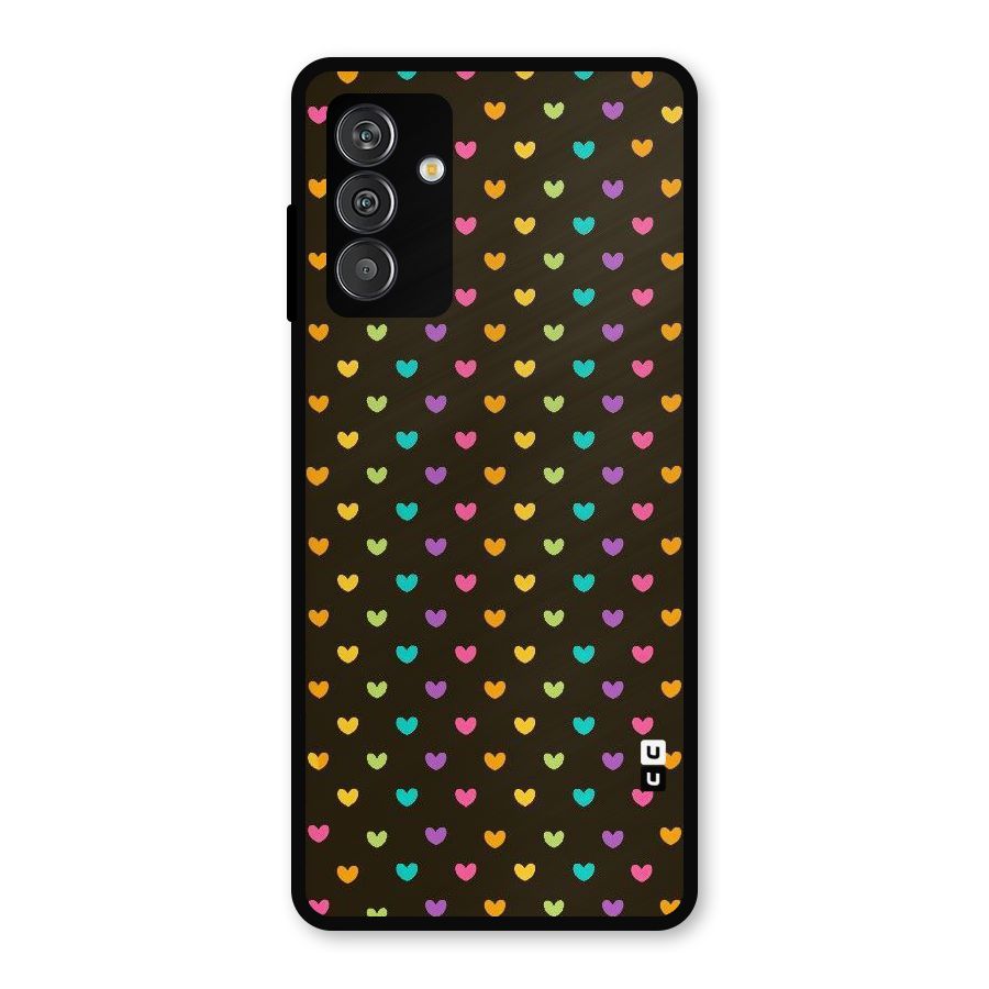 Rainbow Hearts Metal Back Case for Galaxy F13