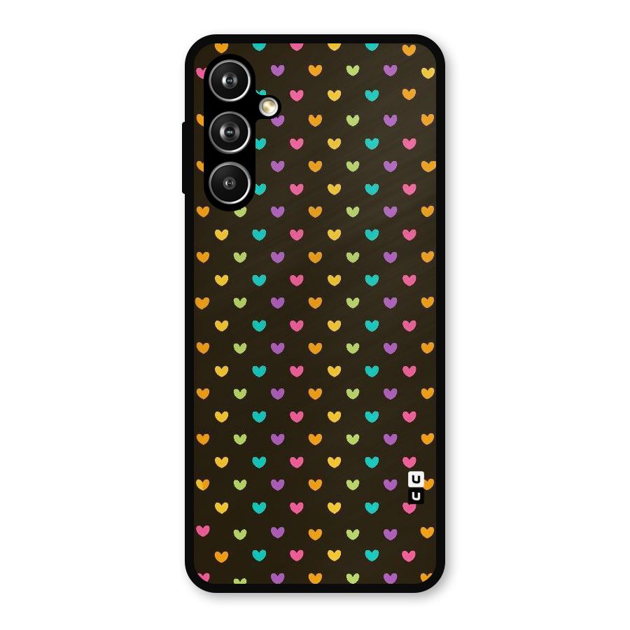 Rainbow Hearts Metal Back Case for Galaxy F54