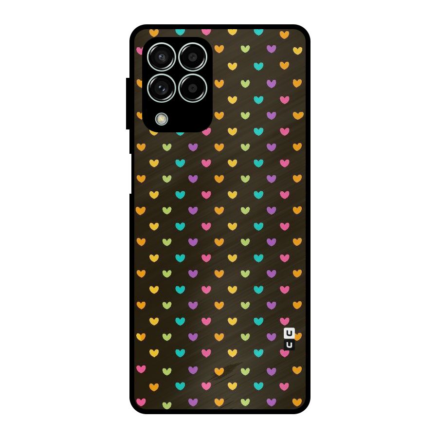 Rainbow Hearts Metal Back Case for Galaxy M33
