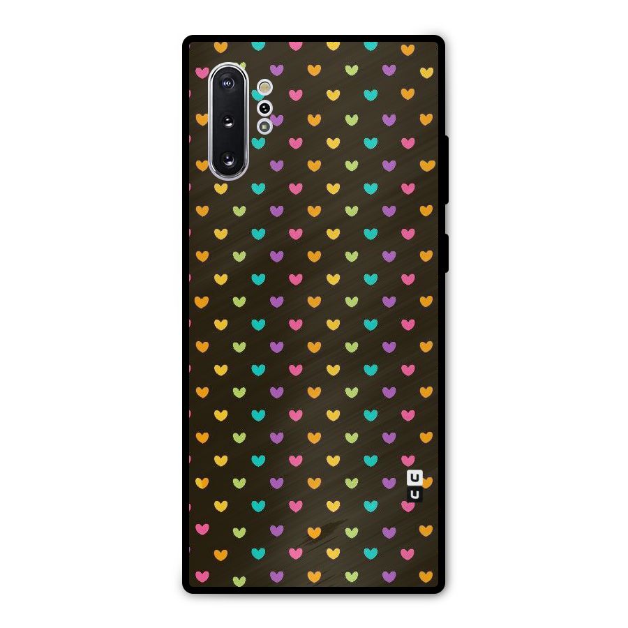 Rainbow Hearts Metal Back Case for Galaxy Note 10 Plus