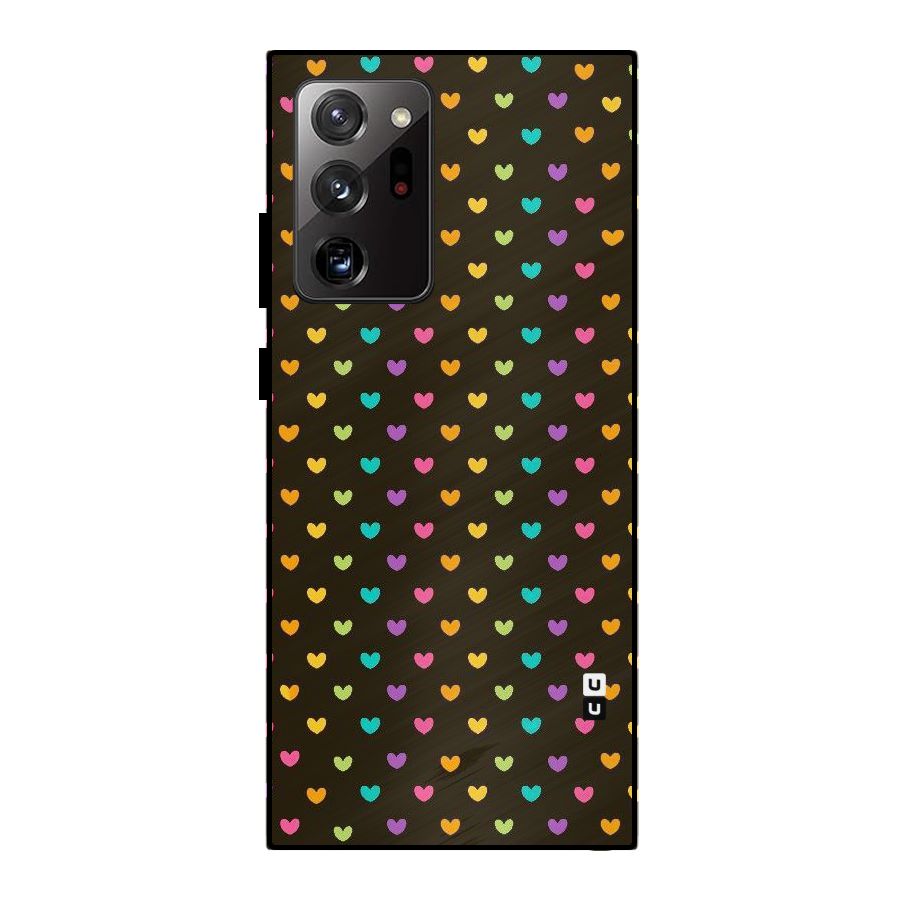 Rainbow Hearts Metal Back Case for Galaxy Note 20 Ultra