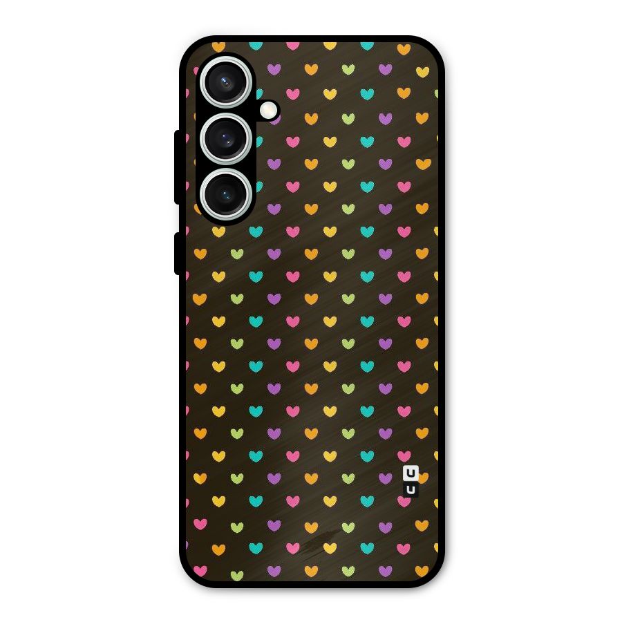 Rainbow Hearts Metal Back Case for Galaxy S23 FE