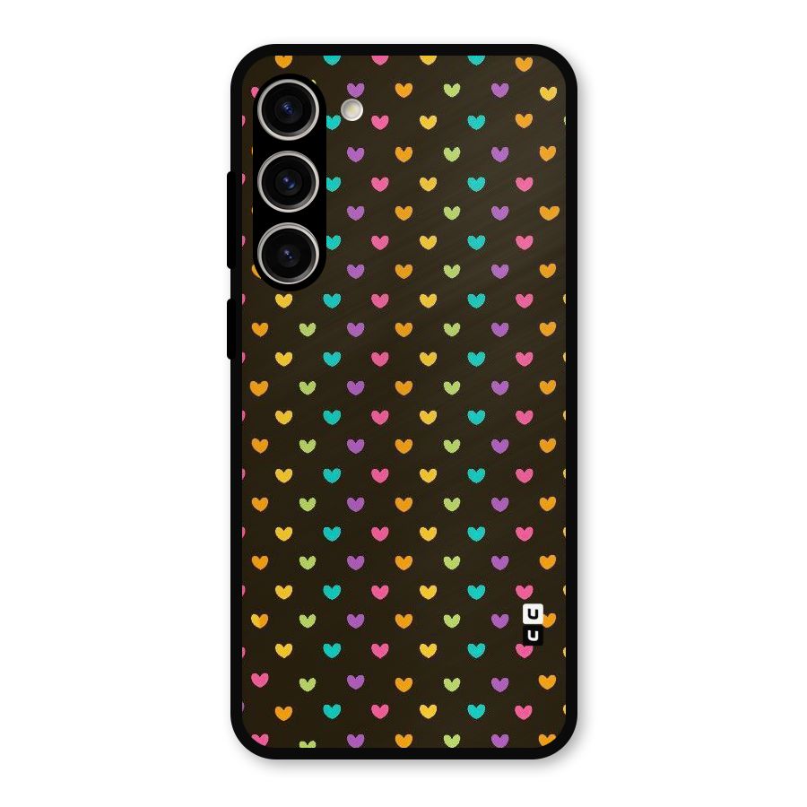 Rainbow Hearts Metal Back Case for Galaxy S23 Plus