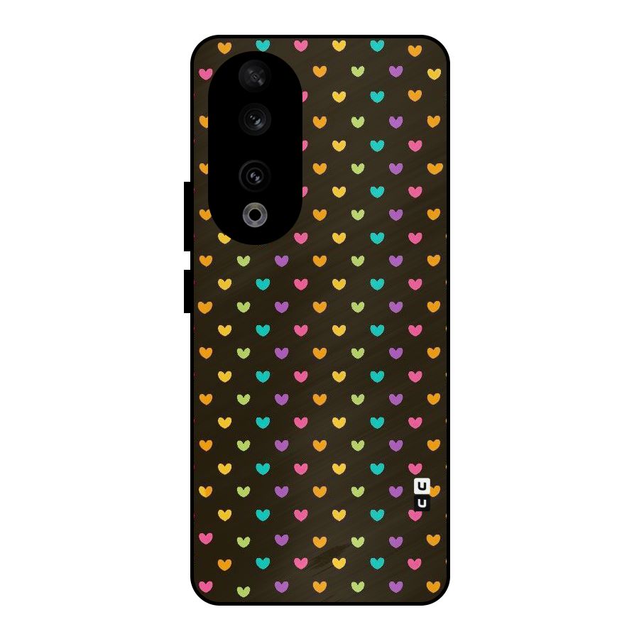 Rainbow Hearts Metal Back Case for Honor 90
