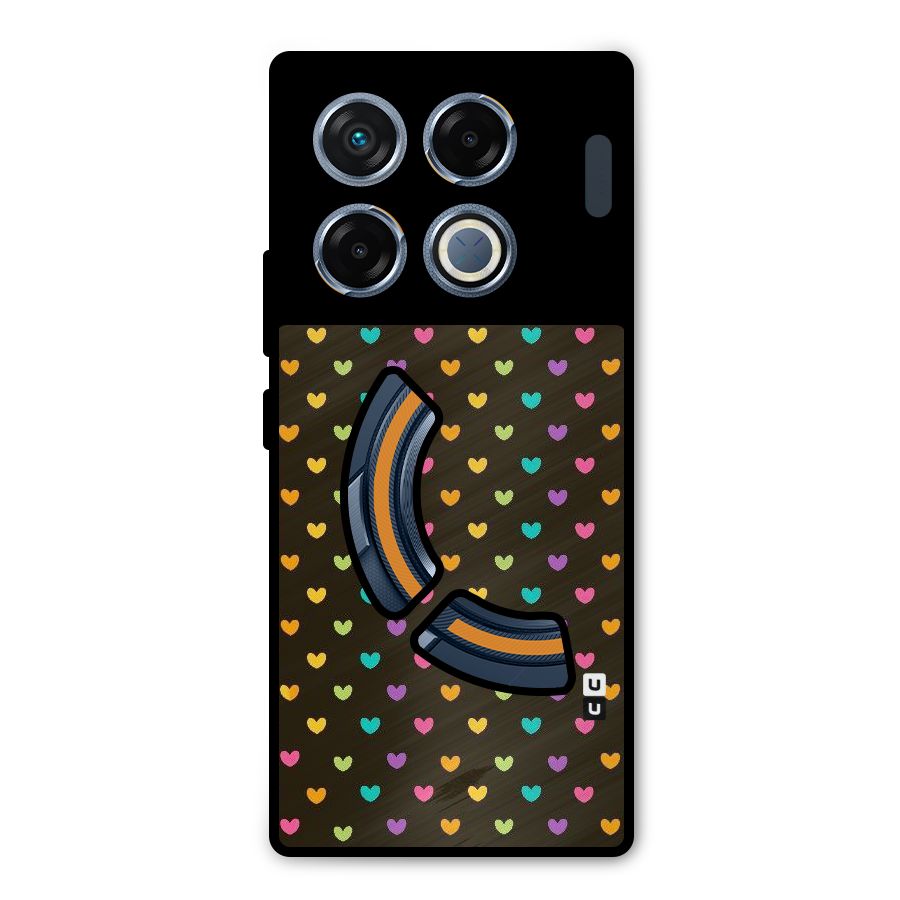 Rainbow Hearts Metal Back Case for Infinix GT 20 Pro