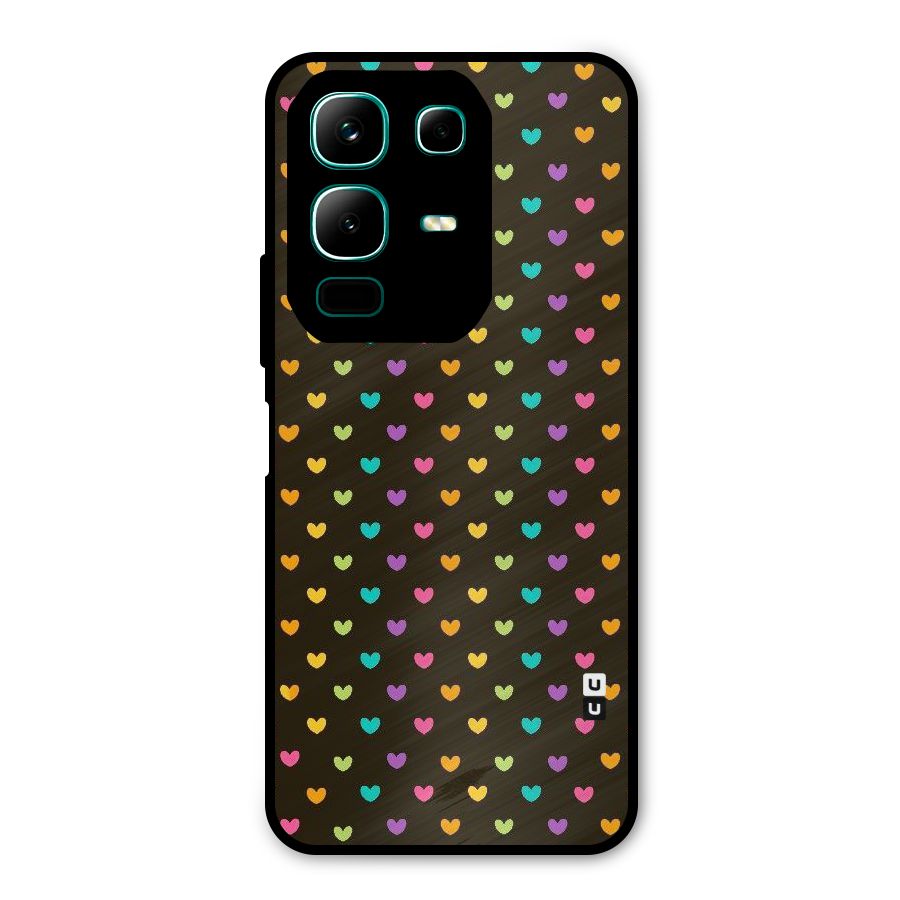 Rainbow Hearts Metal Back Case for Infinix Note 50x