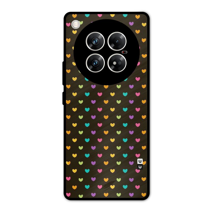 Rainbow Hearts Metal Back Case for Infinix Zero 40 5G