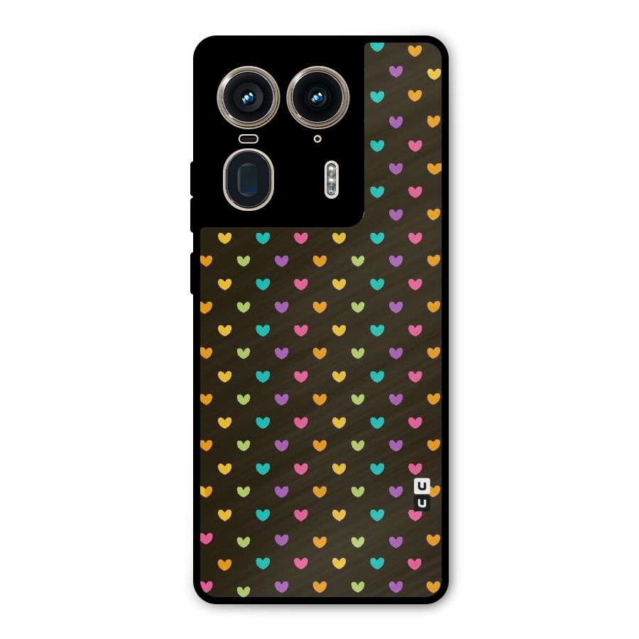Rainbow Hearts Metal Back Case for Motorola Edge 50 Ultra