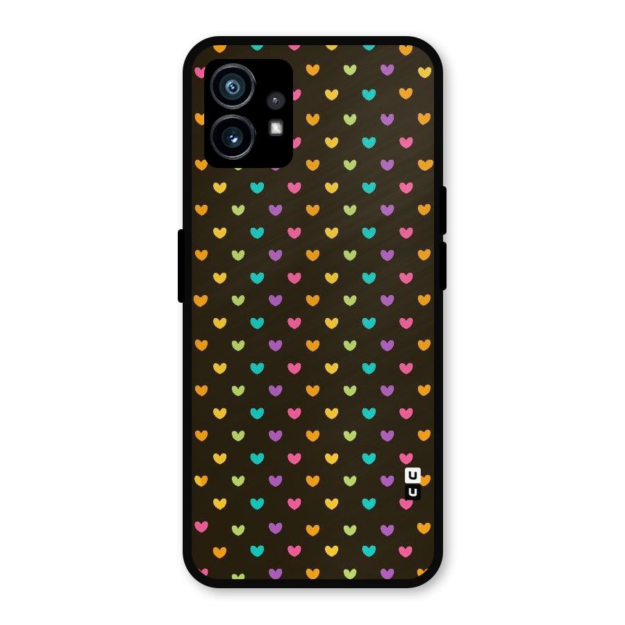 Rainbow Hearts Metal Back Case for Nothing Phone 1