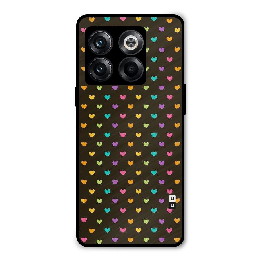 Rainbow Hearts Metal Back Case for OnePlus 10T