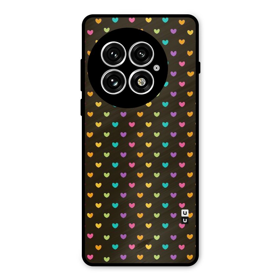 Rainbow Hearts Metal Back Case for OnePlus 13