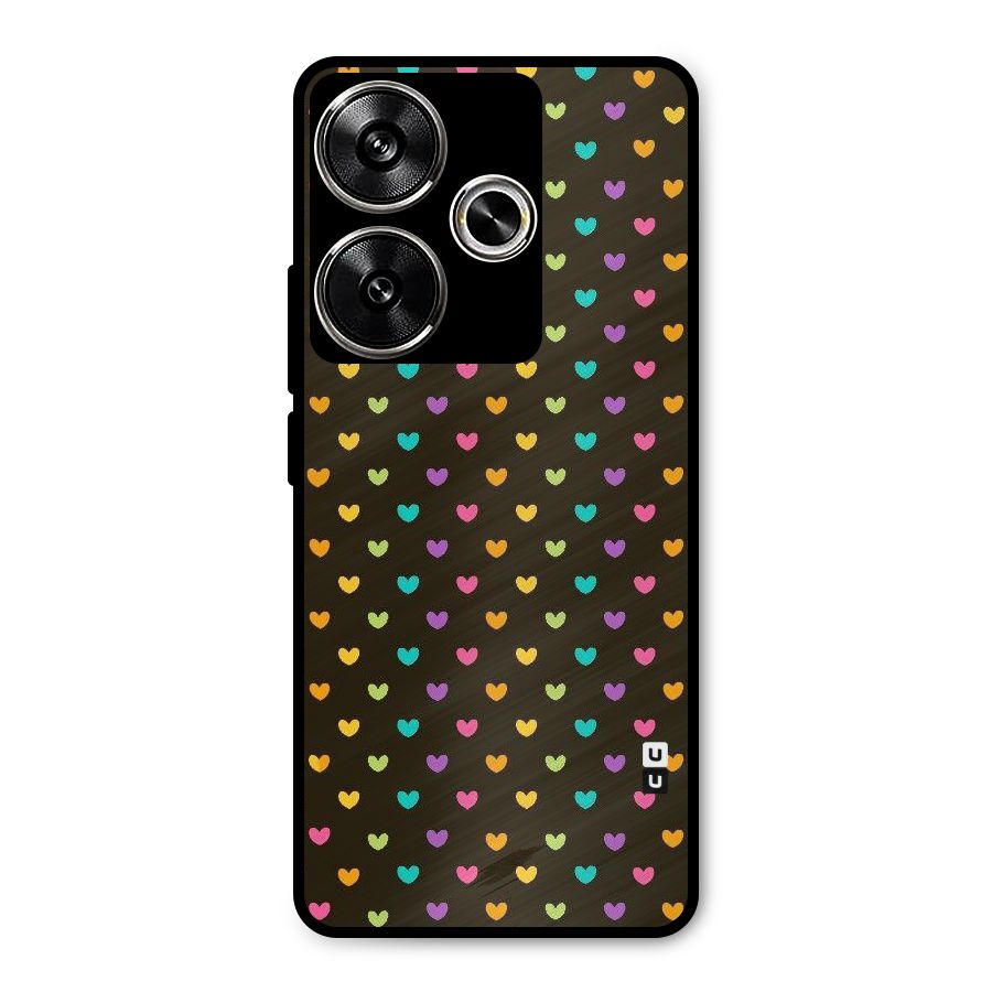 Rainbow Hearts Metal Back Case for Poco F6