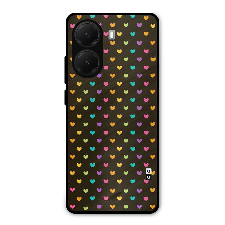 Rainbow Hearts Metal Back Case for Poco X7 Pro
