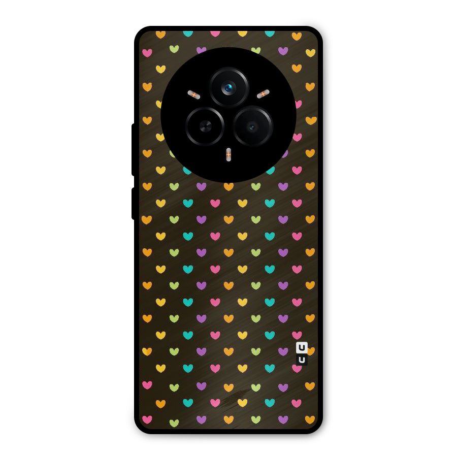 Rainbow Hearts Metal Back Case for Realme 14 Pro