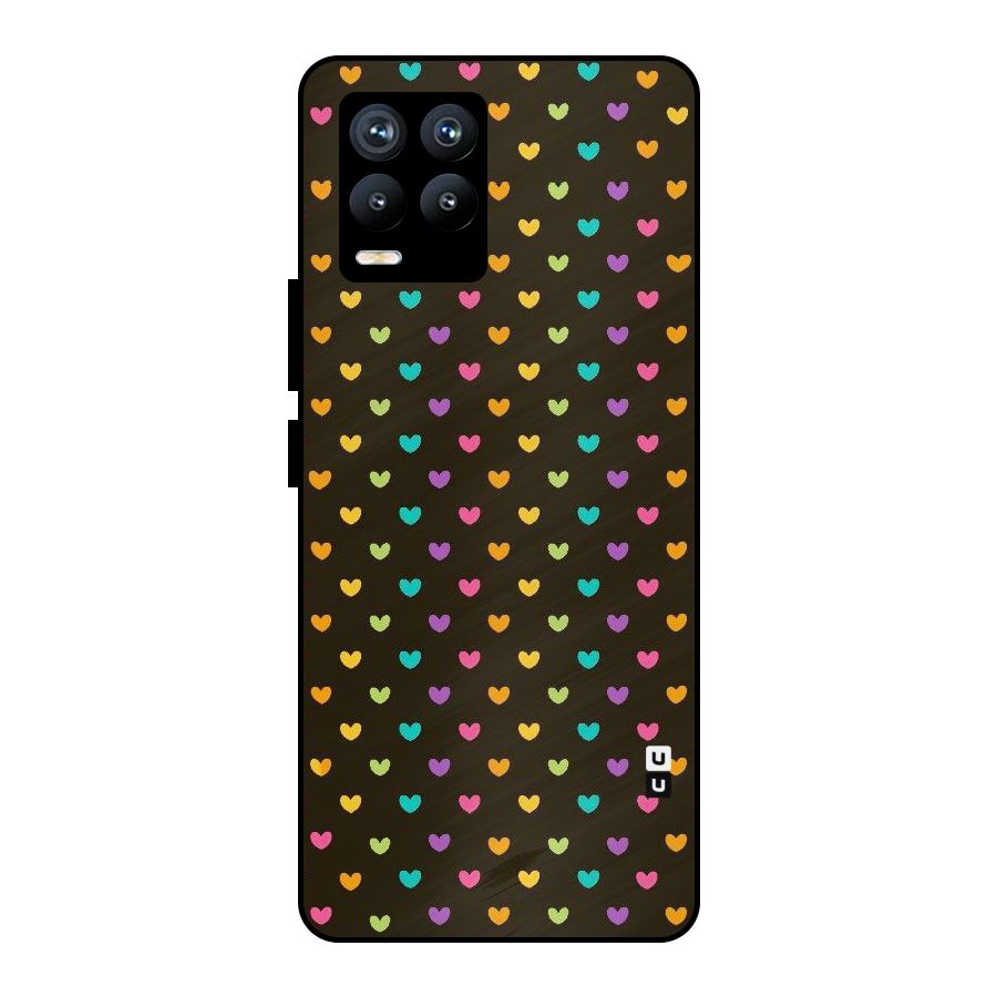Rainbow Hearts Metal Back Case for Realme 8 Pro