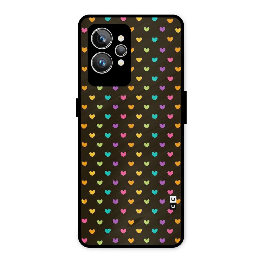 Rainbow Hearts Metal Back Case for Realme GT2 Pro
