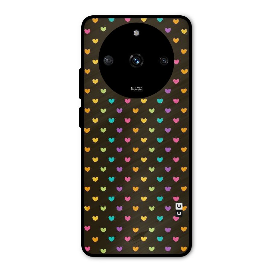 Rainbow Hearts Metal Back Case for Realme Narzo 60 5G