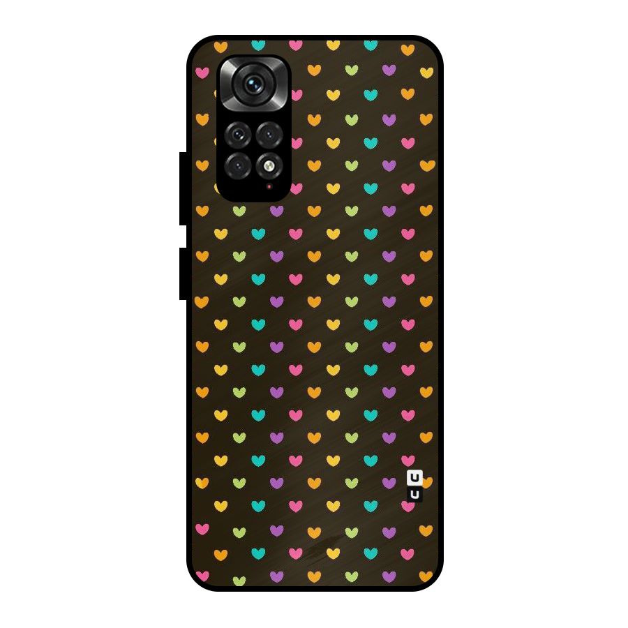 Rainbow Hearts Metal Back Case for Redmi Note 11 Pro Plus 5G