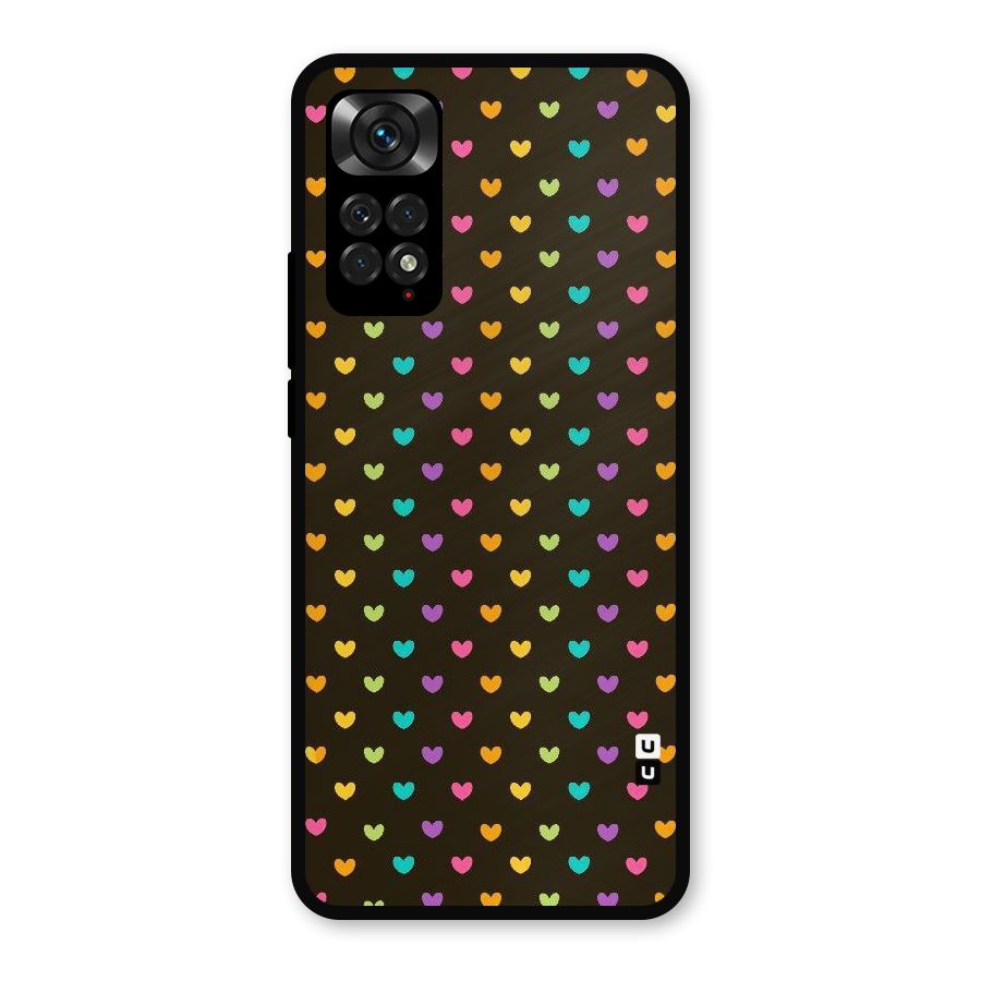 Rainbow Hearts Metal Back Case for Redmi Note 11s