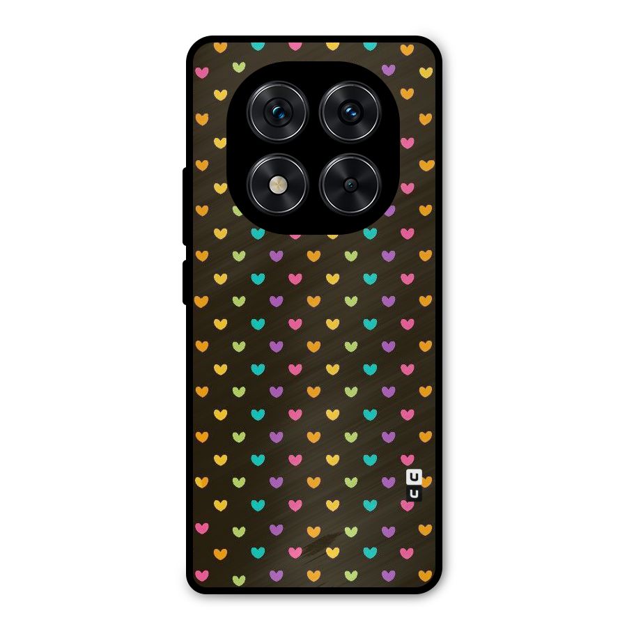 Rainbow Hearts Metal Back Case for Redmi Note 14 Pro 5G