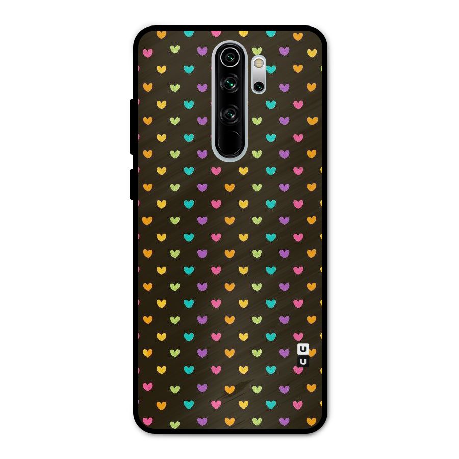 Rainbow Hearts Metal Back Case for Redmi Note 8 Pro