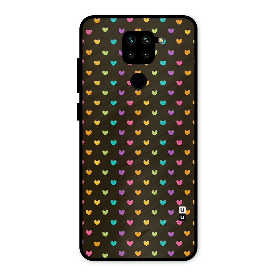 Rainbow Hearts Metal Back Case for Redmi Note 9