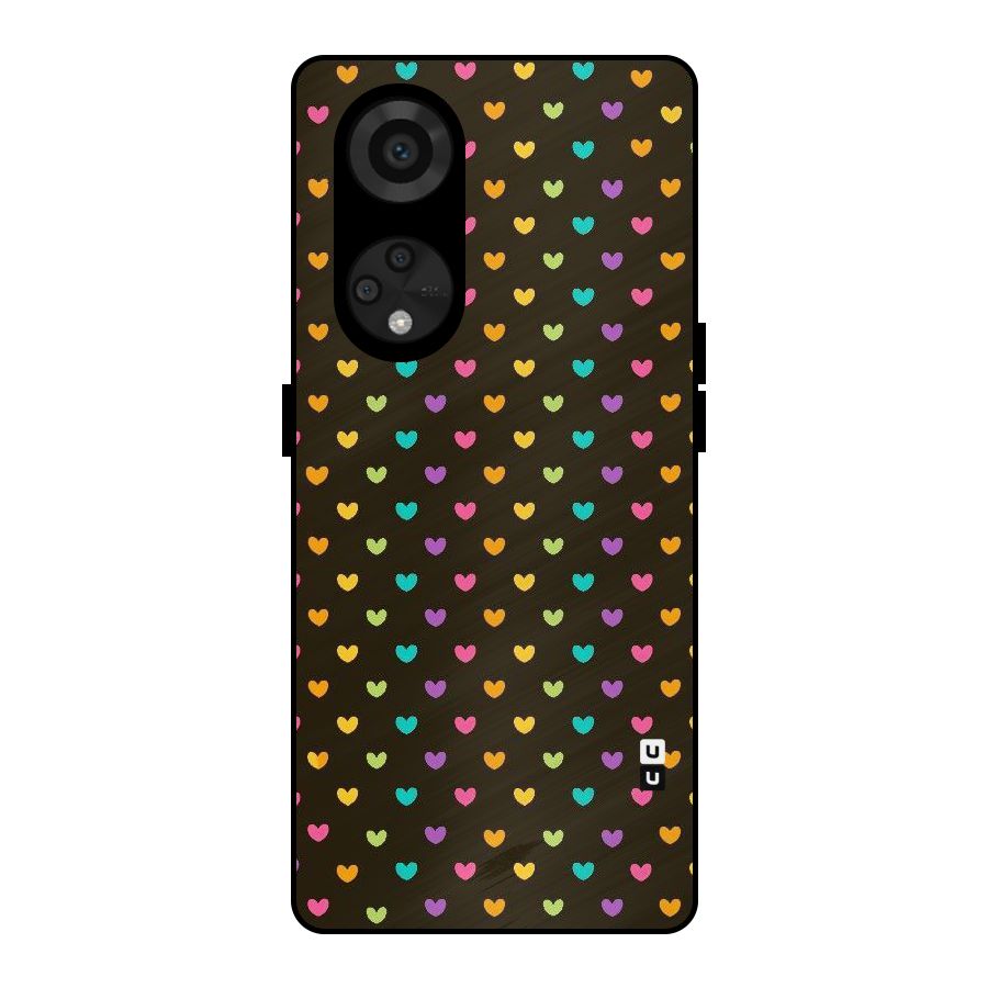 Rainbow Hearts Metal Back Case for Reno8 T 5G