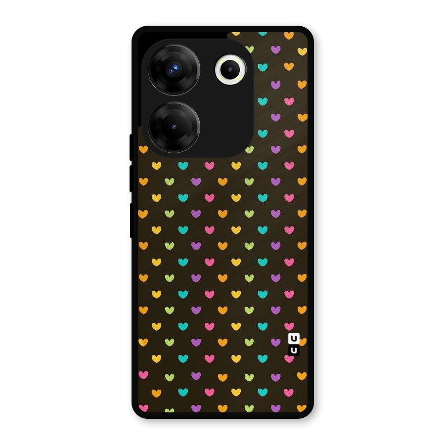 Rainbow Hearts Metal Back Case for Tecno Camon 20