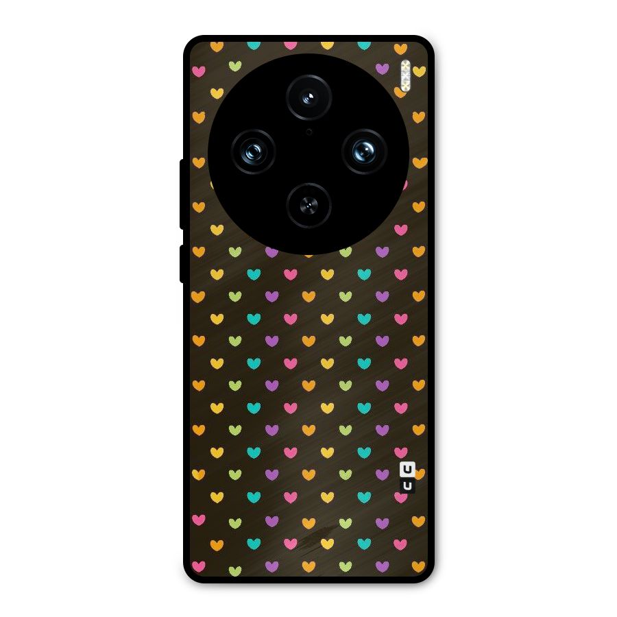 Rainbow Hearts Metal Back Case for Vivo X100 Pro