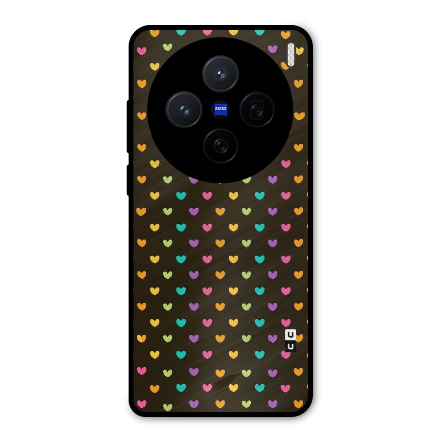 Rainbow Hearts Metal Back Case for Vivo X200