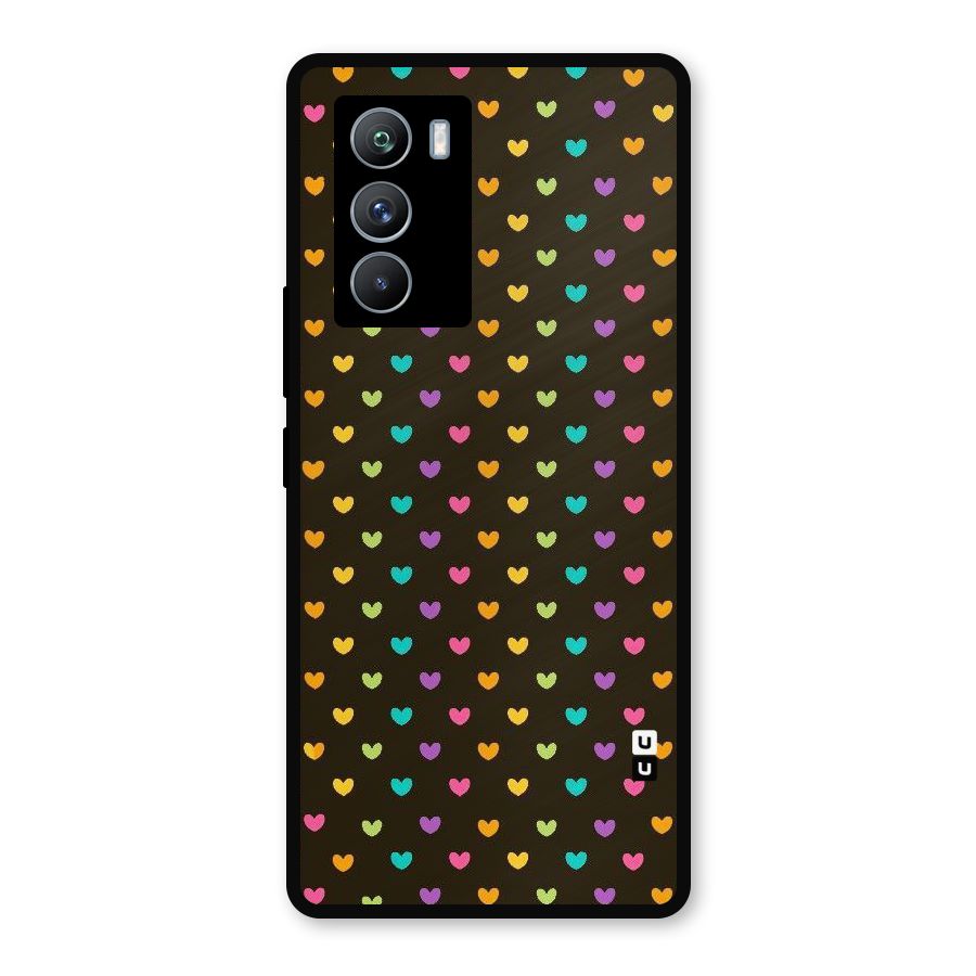 Rainbow Hearts Metal Back Case for iQOO 9 SE