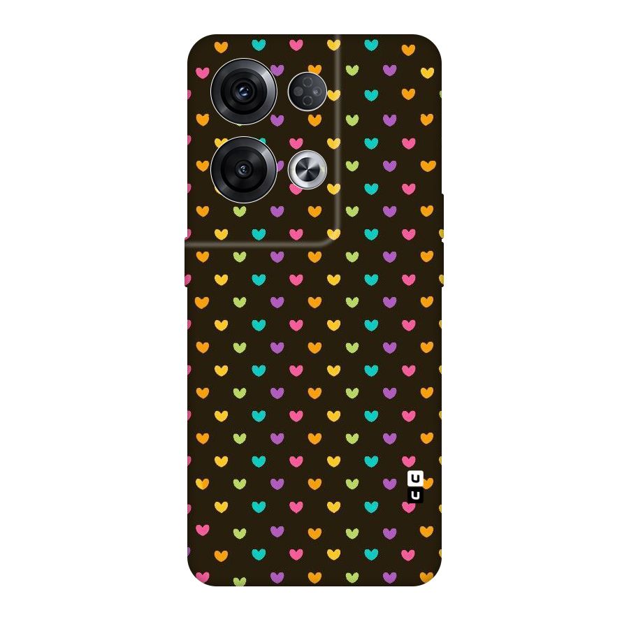 Rainbow Hearts Original Polycarbonate Back Case for Oppo Reno8 Pro 5G