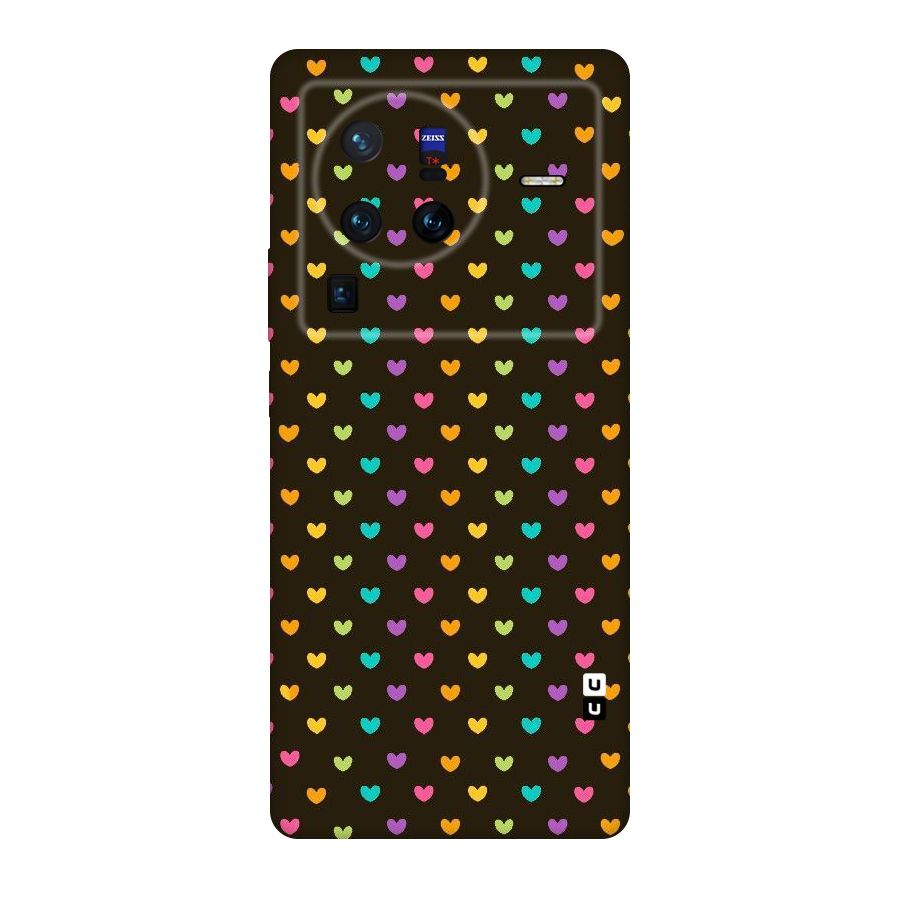 Rainbow Hearts Original Polycarbonate Back Case for Vivo X80
