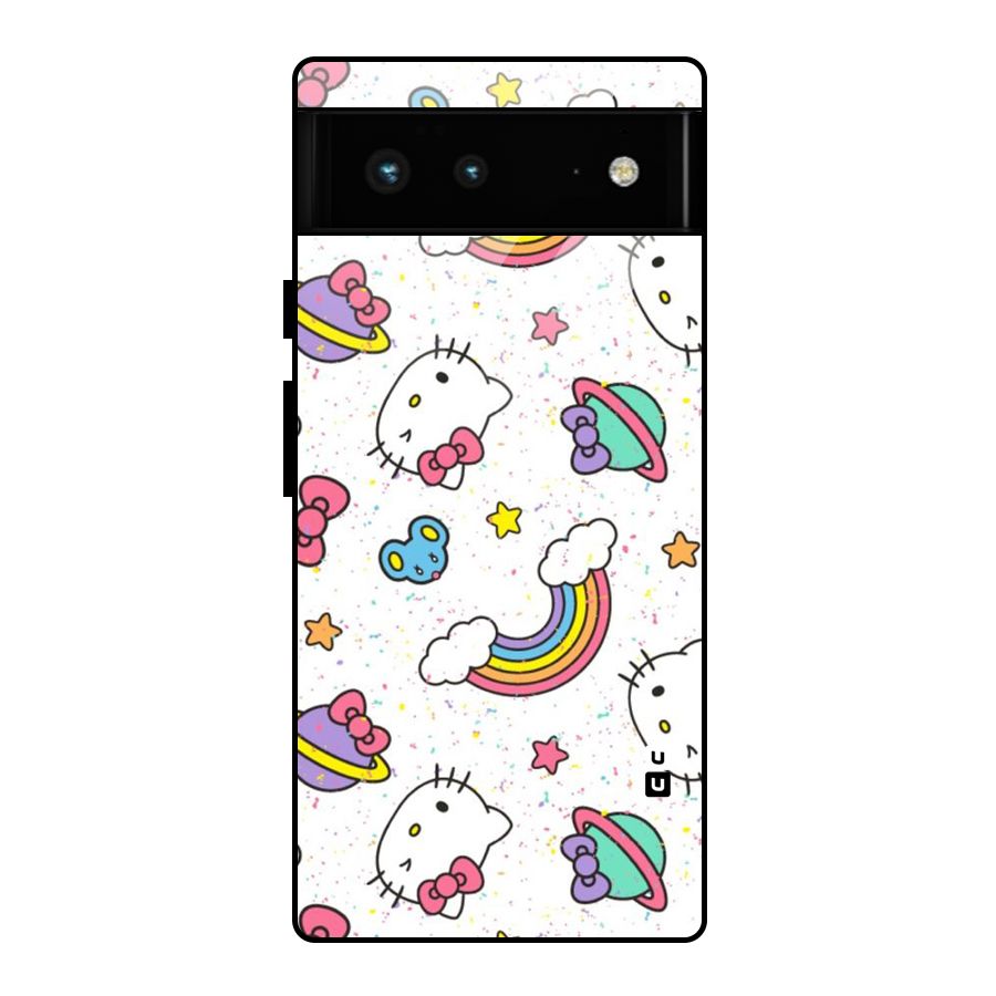 Rainbow Kit Tee Glass Back Case for Google Pixel 6