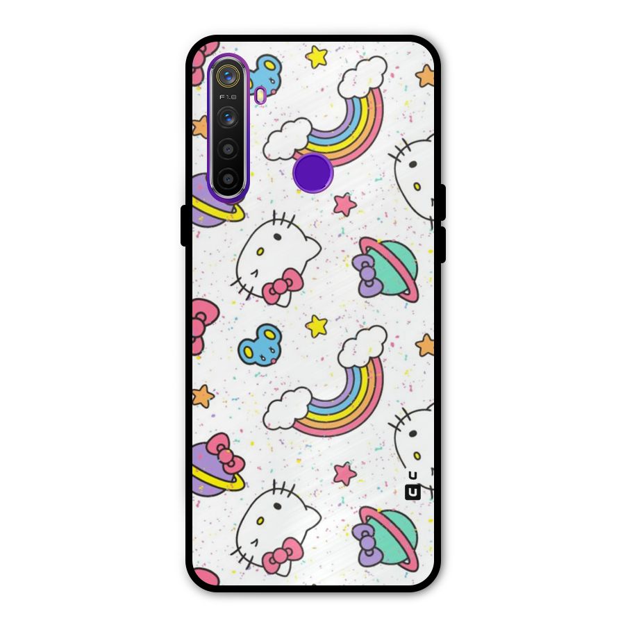 Rainbow Kit Tee Glass Back Case for Realme 5s