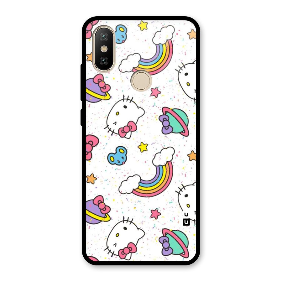 Rainbow Kit Tee Glass Back Case for Redmi A2