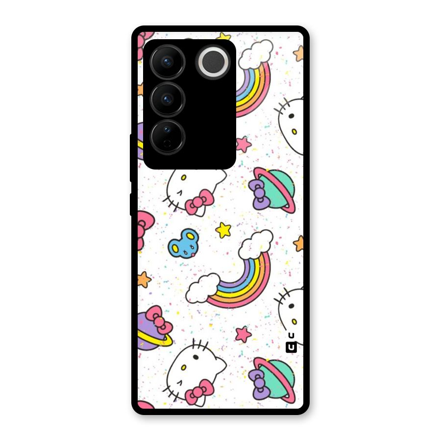 Rainbow Kit Tee Glass Back Case for Vivo V27