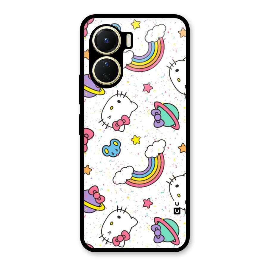 Rainbow Kit Tee Glass Back Case for Vivo Y16