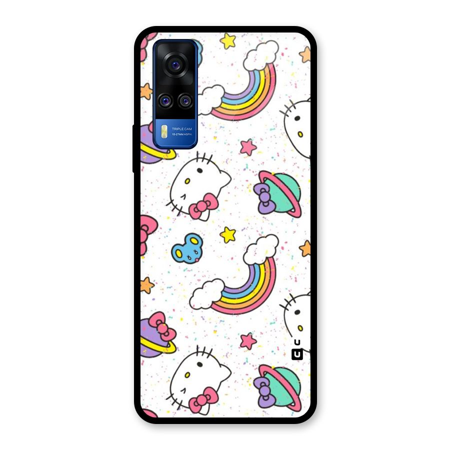 Rainbow Kit Tee Glass Back Case for Vivo Y31