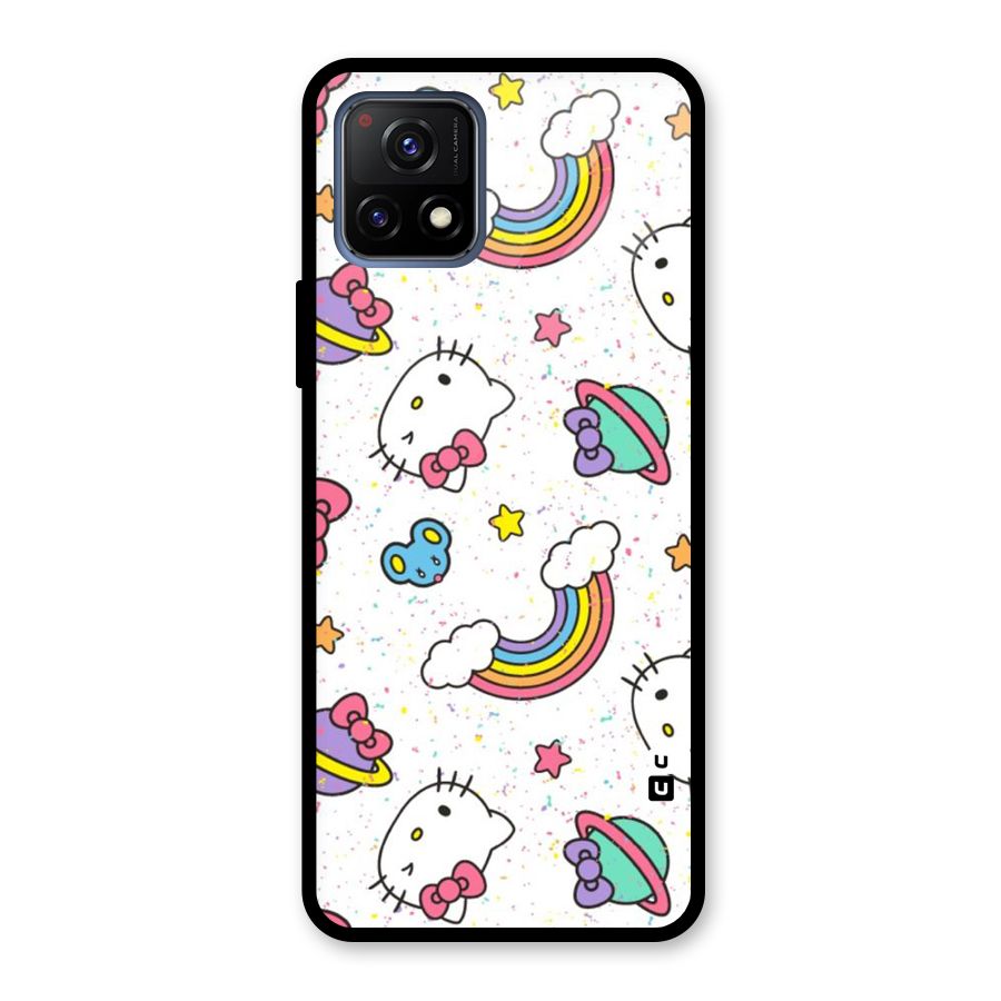 Rainbow Kit Tee Glass Back Case for Vivo Y72 5G