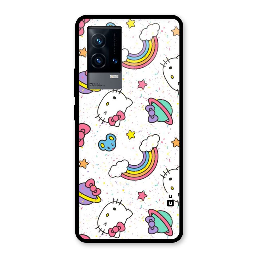 Rainbow Kit Tee Glass Back Case for iQOO 9 5G